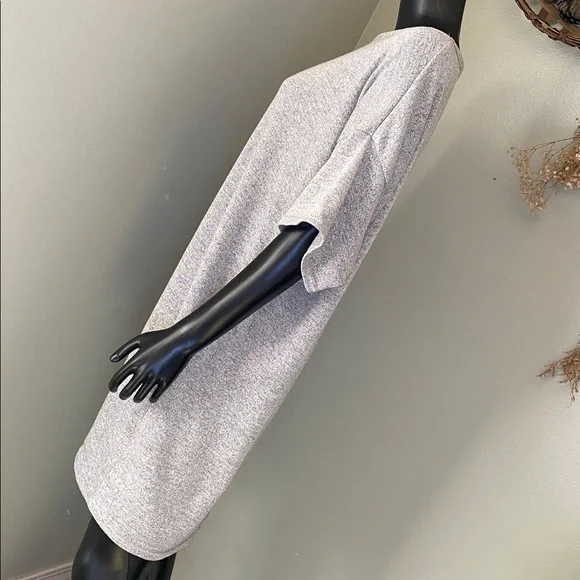 Boohoo Heather Gray Glittery Sparkly T shirt Dress - Picture 5 of 12